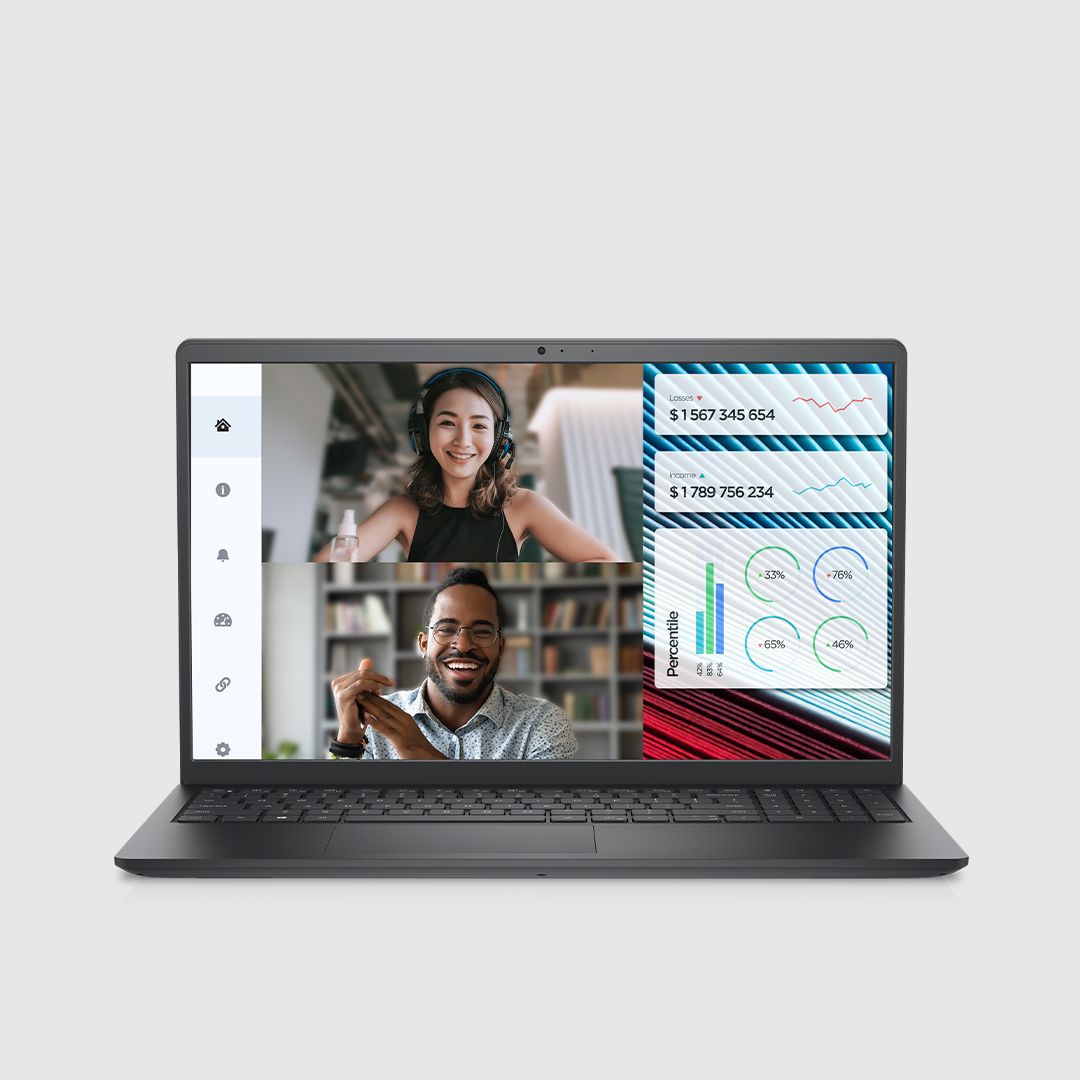 Dell Vostro 3520 Laptop - Includes 5 in 1 Hub + Wireless Mouse + Mouse Pad + Anti Virus | 15.6" FHD, 12th Gen Intel Core i3-1215U, 8GB RAM, 512GB SSD, Win 11 Pro (Upgrade)