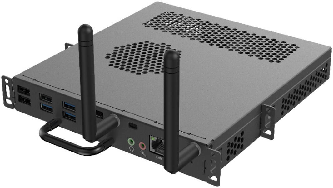 Uniview Pluggable PC Module, Intel Iris i7-9700 8-Cores Processor, 8GB DDR4 RAM, 256GB M.2 2280 SSD, Intel HD Graphics 630 Graphics, Windows 10, Black | HB-7099-S1