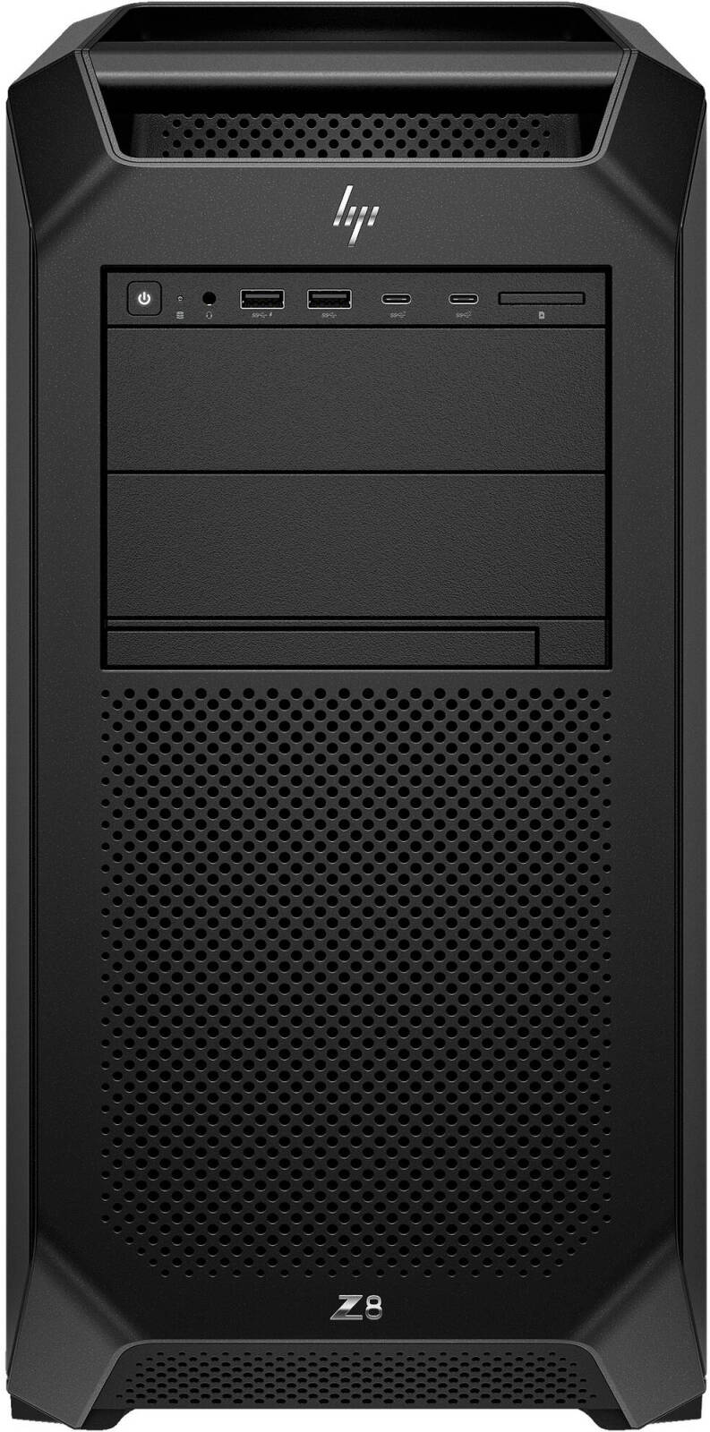 HP Z8 G5 Workstation Desktop PC, Intel Xeon Silver 4410Y 2.0 GHz, 16 GB DDR5 RAM, 1 TB PCIe SSD, HP English USB Slim K/B + USB Optical Mouse, 1450 W PSU, Ubuntu OS, Black | Z8 G5