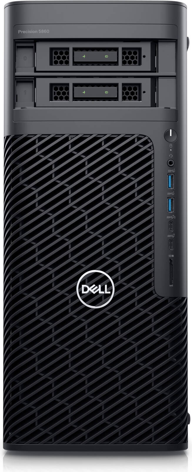 Dell Precision 5860 Tower Workstation, Intel Xeon W3-2423, 64GB RAM, 1TB SSD, NVIDIA RTX A2000 ADA 16GB Graphics, Black Keyboard & Mouse, Win11 Pro, 750W PSU, Black | T5860