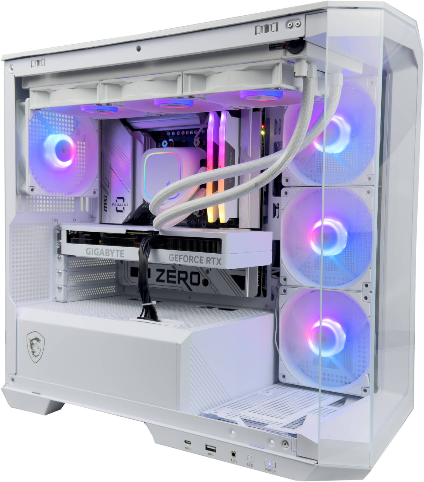 Mid Range Gaming PC - AMD Ryzen 7 7800X3D 8 Cores 16 Threads, NVIDIA RTX 4060 Ti 8GB, 32GB DDR5 RAM 5600MHz, 1TB SSD Gen 4, 850W 80 PLUS PSU, 240mm Liquid Cooler, Wi-Fi + BT