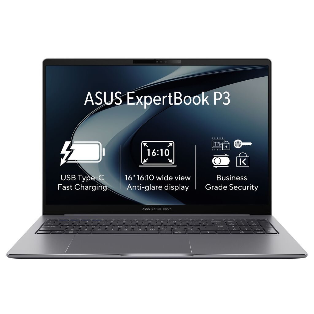 ASUS ExpertBook P3 Laptop Intel Core i7-13620H, 16" Matte 1920x1200, 32GB DDR5 RAM, 1TB NVMe SSD, Windows 11 Pro