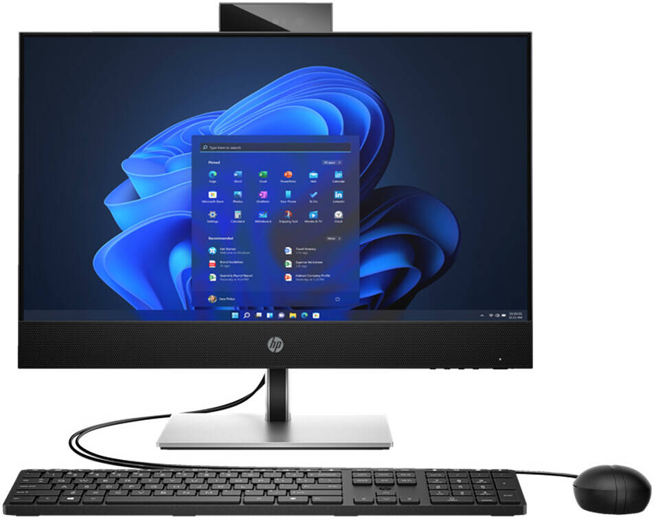 HP ProOne 440 G9 AIO Desktop Computer, 23.8" FHD IPS Display, Intel Core i5-13500T, 8GB RAM, 512GB SSD, Intel UHD Graphics 770, HP 125 Wired Keyboard & Mouse, FreeDOS, Black | 884R3EA#BH5