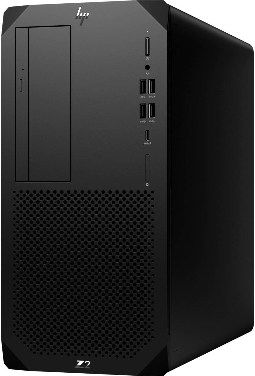 HP Z2 G9 Workstation, Intel Core i7-13700K, 64GB RAM, 2TB SSD + 1TB 3.5" HDD, Multi DVDRW, NVIDIA Quadro A4000 -16GB Graphics, HP USB 320K KB + Wired 320M Mouse, Win 11 Pro, Black | HP Z2-G9-64