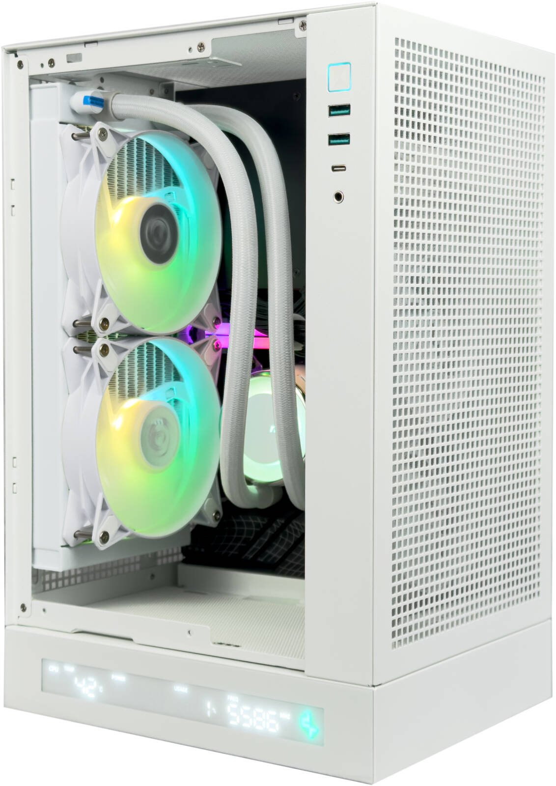 BlazeBox Gaming PC - AMD Ryzen 7 8700F 8 Cores 16 Threads, NVIDIA RTX 4070 12GB, 32GB DDR5 RAM 6000MHz, 1TB SSD Gen 4, 850W 80 PLUS Gold PSU, 240mm Liquid Cooler