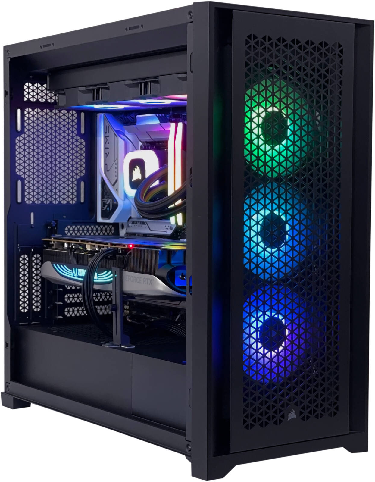 High-End Gaming PC - Intel Core i9-14900K 24 Cores 32 Threads, AMD Radeon RX 6900 XT 16GB, 64GB DDR5 RAM 6000MHz, 1TB SSD Gen 4, 1050W 80 PLUS Gold PSU, 240mm Liquid Cooler, Wi-Fi + BT