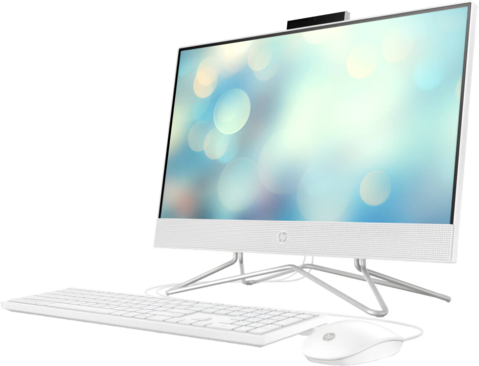 HP 24-cb1004l All-In-One Desktop Computer,23.8" FHD IPS Display, Intel Core i5-1235U, 8GB RAM, 512GB SSD, Intel Iris Xe Graphics, English Keyboard & Mouse, Free DOS, White | 9S2K4PA