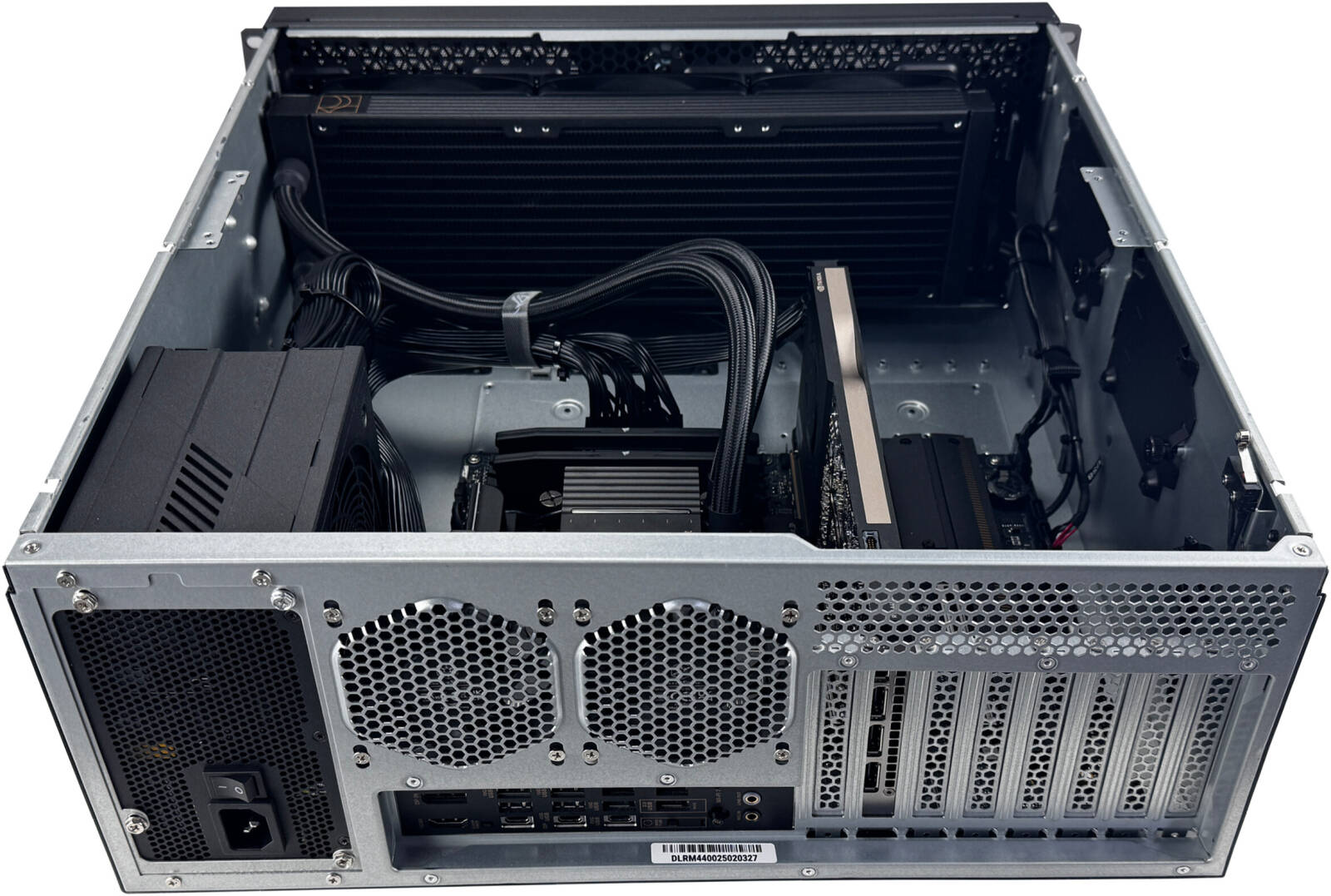 Rackmounted Workstation - Intel Core i9-14900KF 24 Cores 32 Threads, NVIDIA RTX A4000 16GB, 32GB RAM DDR5 5600MHz, 4TB SSD Gen 4, 1050W 80 PLUS Gold PSU, 360mm Liquid Cooler