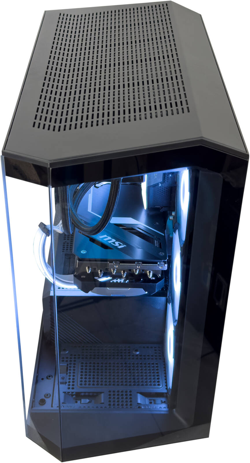 PROJECT ZERO Gaming PC - Intel Core i9-14900K 24 Cores 32 Threads, AMD Radeon RX 6900 XT 16GB, 32GB DDR5 RAM 6400MHz, 1TB SSD Gen 4, 1000W 80 PLUS Gold PSU, 360mm Liquid Cooler, Wi-Fi + BT