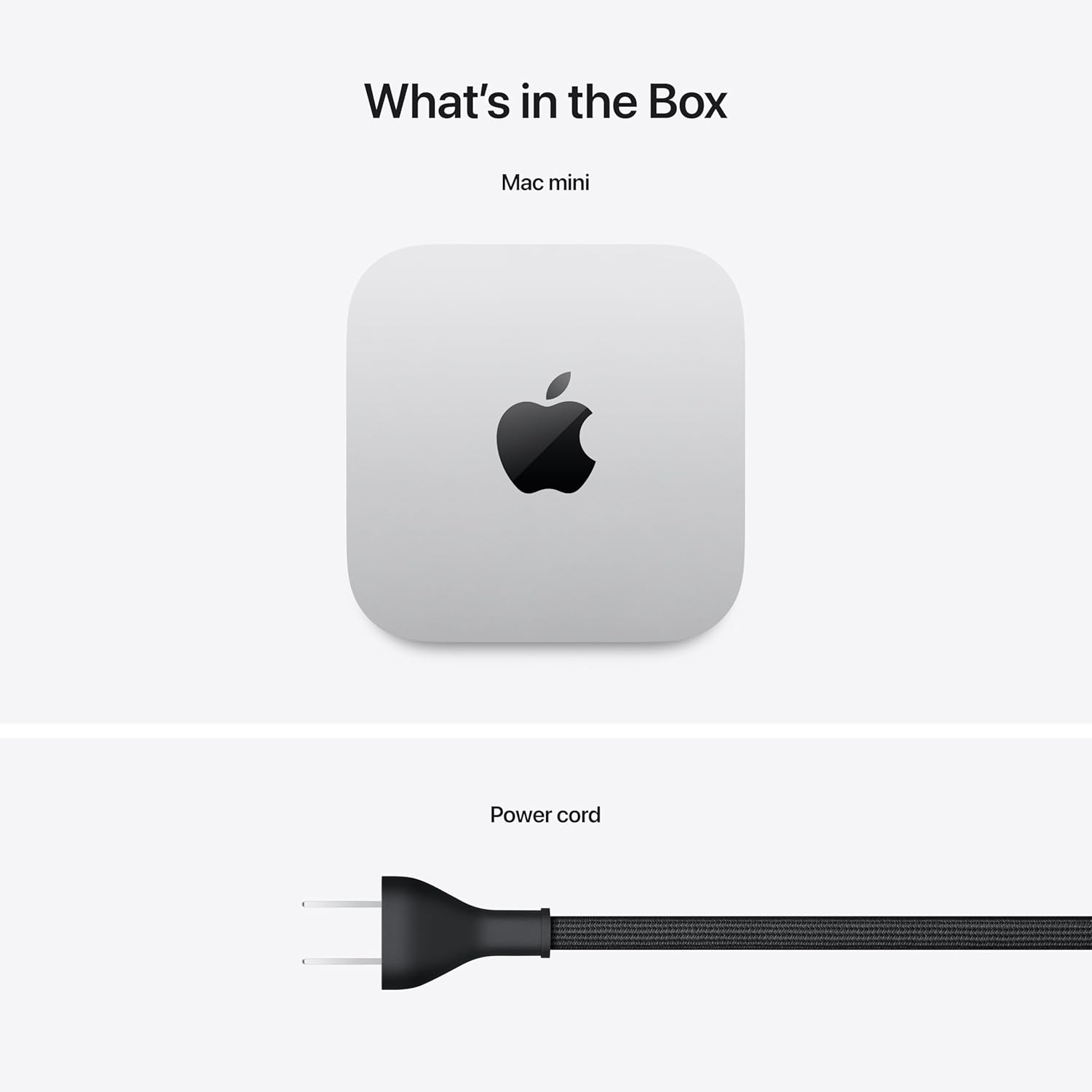 Apple Mac Mini Desktop Computer, Apple M4 Chip with 10-core CPU, 10-core GPU, 16-core Neural Engine, 16GB RAM, 256GB SSD, 3x Thunderbolt 4 Ports, HDMI Port, 2x USB-C Ports, Silver | MU9D3