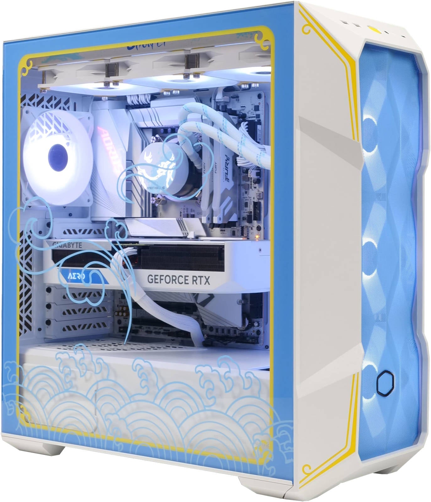 Street Fighter Editions Gaming PC - Intel Core i7-14700KF 20 Cores 28 Threads, NVIDIA RTX 4070 12GB, 32GB DDR5 RAM 5600MHz, 1TB SSD Gen 4, 850W 80 PLUS Gold PSU, Wi-Fi + BT