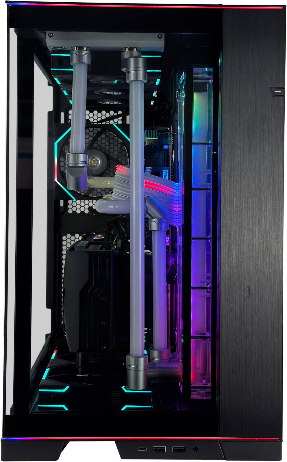 LiquidCool Pro Gaming PC - Intel Core i9 14900K 24 Cores 32 Threads, NVIDIA RTX 4090 24GB, 64GB DDR5 RAM 5600MHz, 2TB SSD Gen 4, 360mm Radiator, 1050W 80 PLUS Gold PSU, Wi-Fi + BT