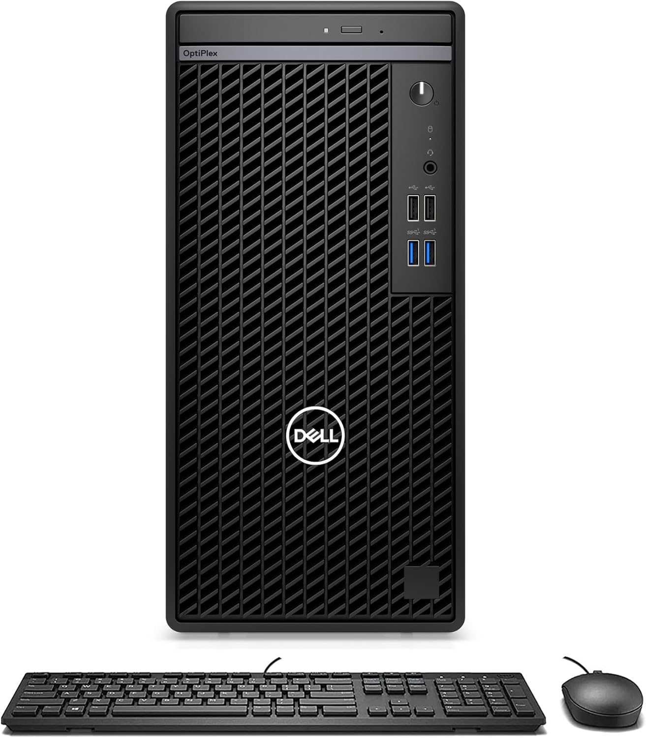 Dell OptiPlex 7020 Small Form Factor Desktop Computer, Intel Core i5 14500, 8GB RAM, 512GB SSD, Intel UHD Graphics 770, English - Arabic Wired Keyboard, FreeDOS, Black | OptiPlex7020-SFF