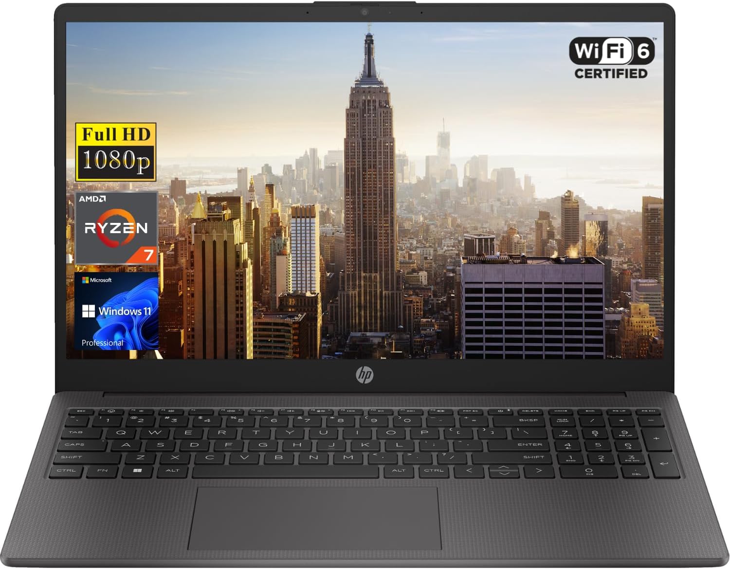 HP LAP 255 G10 AMD Ryzen? 7 7730U 8GB 512GB SSD 15.6 FHD SHARED Windows 11 BACKLIT