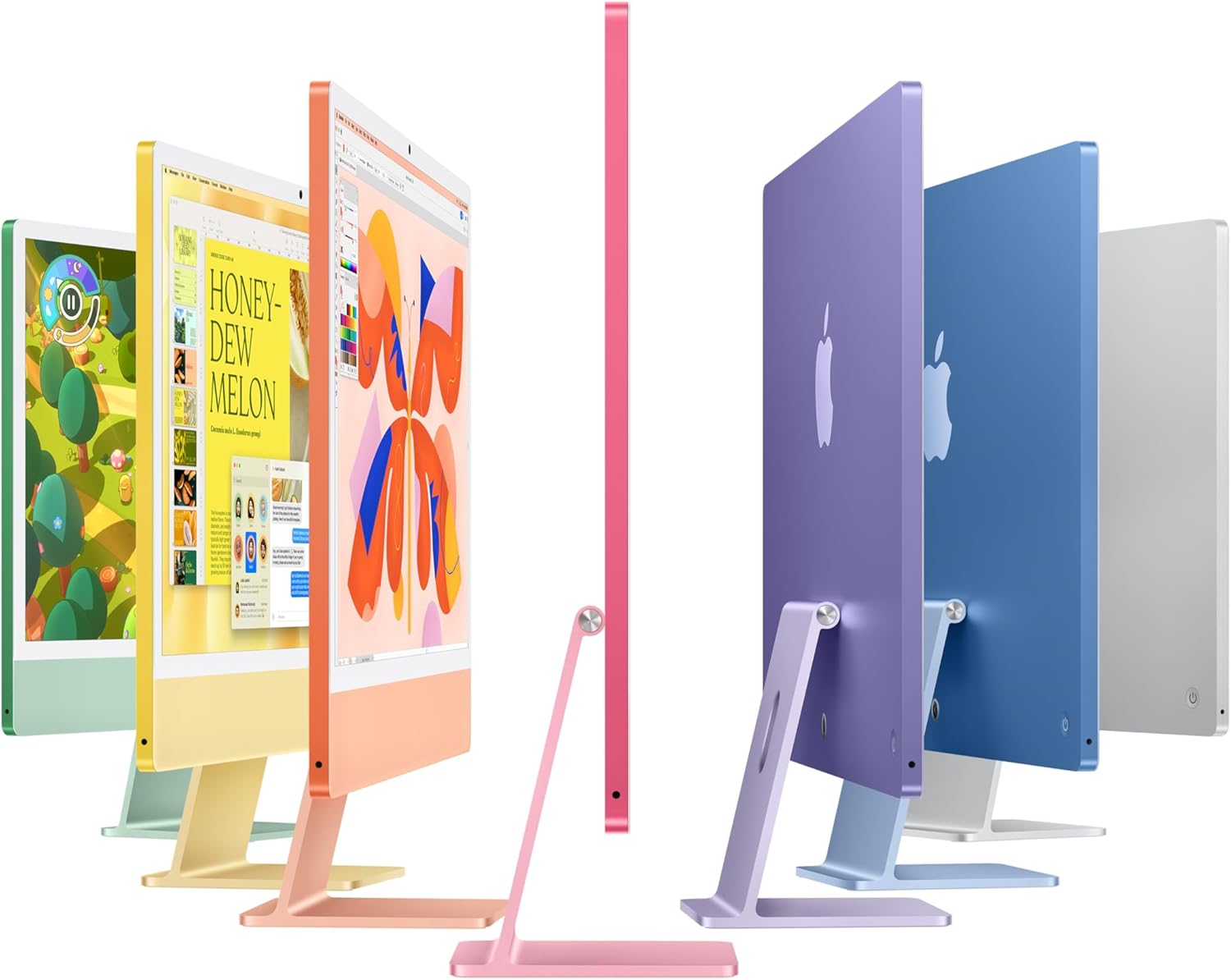 Apple 24" iMac AIO Desktop Computer with M3 Chip, 4.5K Retina Display, 8-Core CPU and 8-Core GPU, 16GB RAM, 1 TB SSD, Magic ENG K/B & Magic Mouse, macOS, Silver | Z195001LY