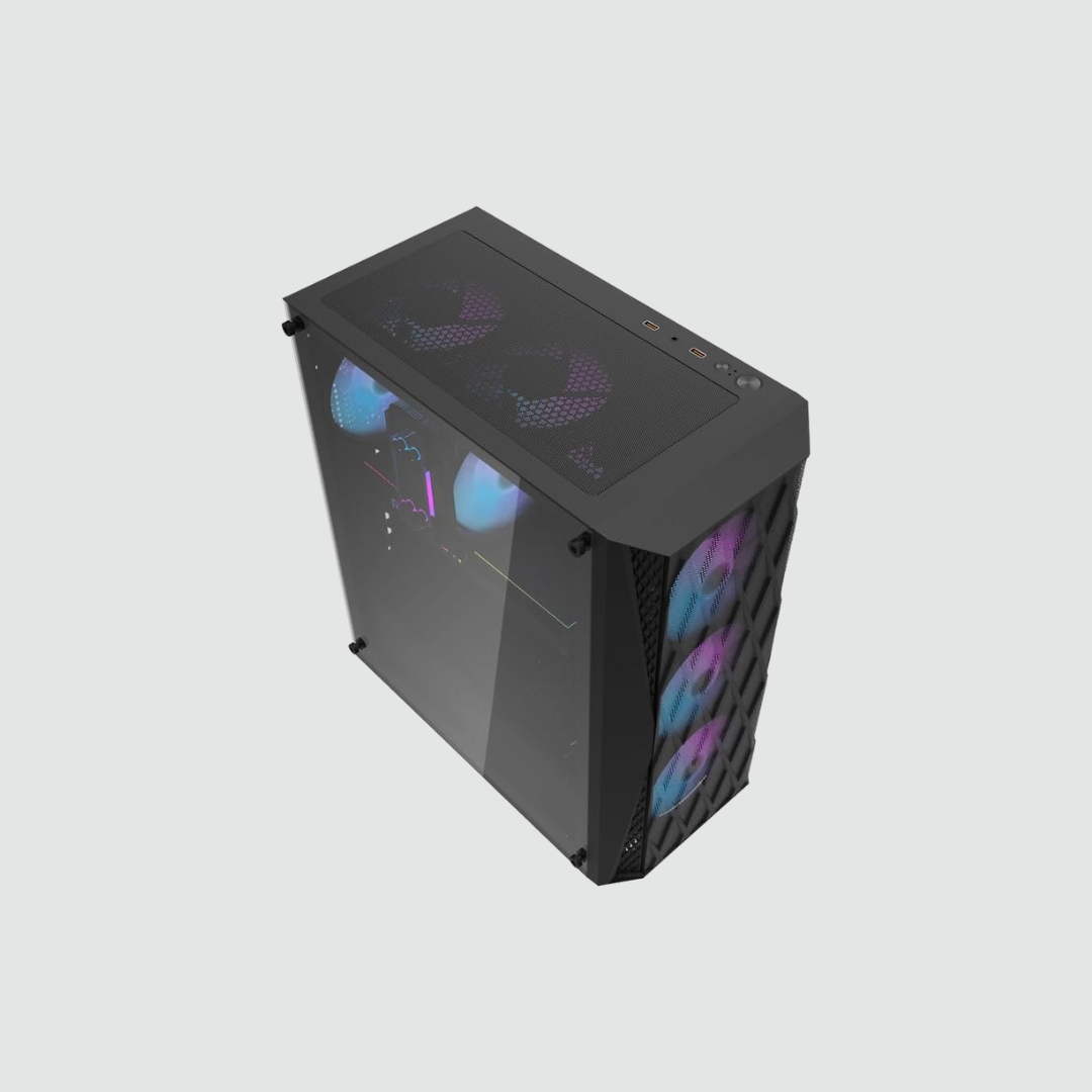 FIRST WAVE BUDGET Gaming PC Elite E650-13th Gen Intel Core i5, 24GB RAM - 1TB Nvme SSD+1TB HDD, 4GB Graphics, Windows 11Pro (Upgrade) 1+1 Year Warranty