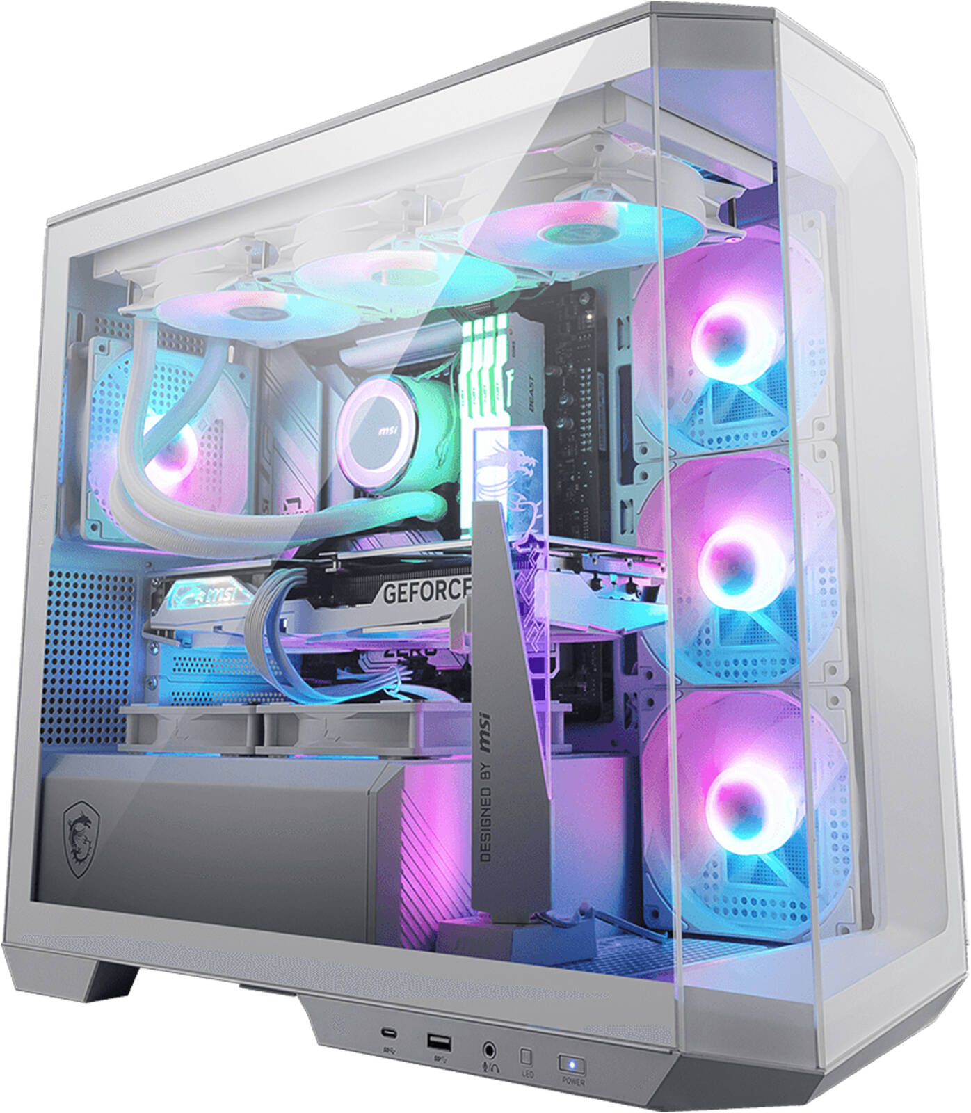 Mid Range Gaming PC - AMD Ryzen 7 7800X3D 8 Cores 16 Threads, NVIDIA RTX 4060 Ti 8GB, 32GB DDR5 RAM 5600MHz, 1TB SSD Gen 4, 850W 80 PLUS PSU, 240mm Liquid Cooler, Wi-Fi + BT