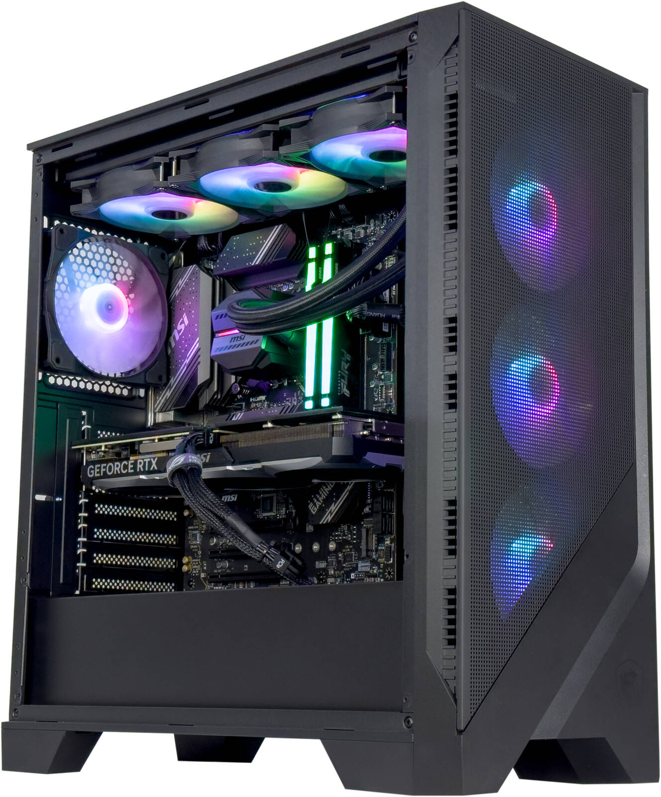 Revolution G6 Gaming PC - Intel Core i5-14400F 10 Cores 16 Threads, NVIDIA RTX 3070 8GB, 32GB DDR5 RAM 6400MHz, 1TB SSD Gen 4, 850W Platinum PSU, 240mm Liquid Cooler