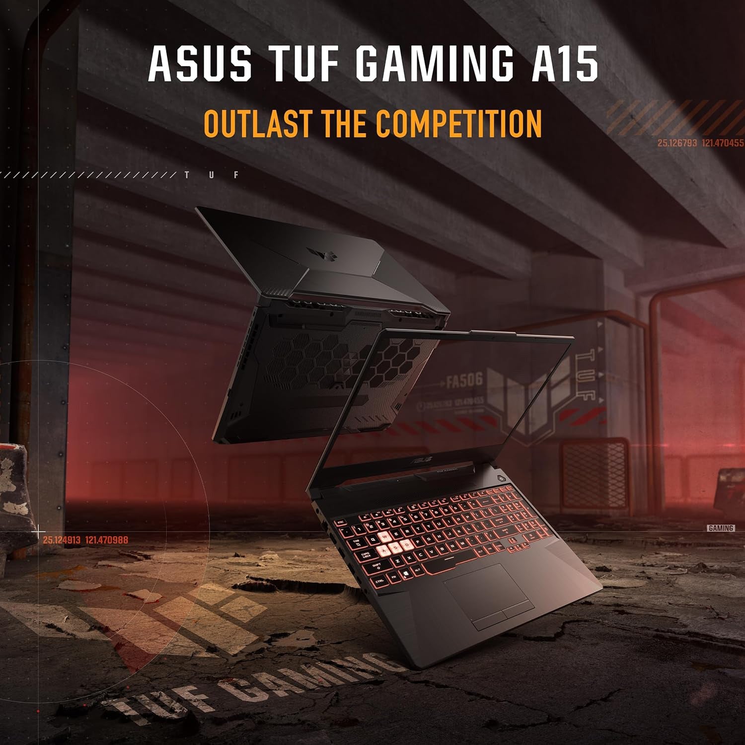 ASUS TUF A15 FA506NC-HN002W | AMD Ryzen 5 7535HS | 8GB DDR5 RAM | 512GB SSD | NVIDIA RTX 3050 4GB | 15.6'' FHD 144Hz | Windows 11 Home