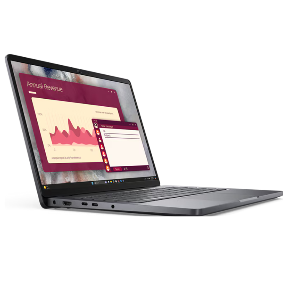 Dell Pro 14 PC14250 Laptop, Intel Core 5 120U Processor, 8GB RAM, 512GB SSD, 14" FHD+ Display, DOS, English & Arabic Backlit Keyboard, 1 Year Warranty