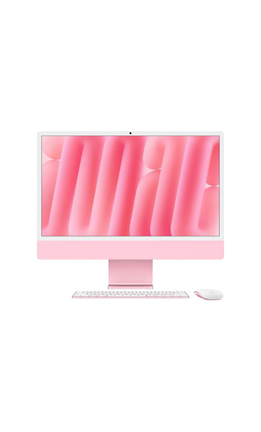 Apple iMac 2021, 24'' Inch Desktop PC With 4.5K Retina Display, 4480x2520 Resolution, M1 8 Core CPU/8 Core GPU, 8GB RAM, 512GB SSD, English-Arabic Keyboard, macOS, Gigabit Ethernet, Pink | MGPN3 AB/A