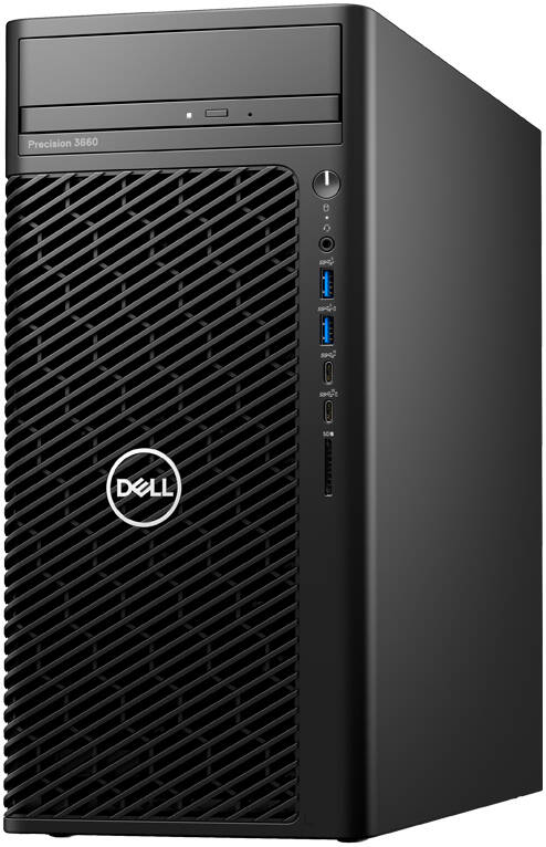 Dell Precision T3660 Tower Workstation PC, Intel Core i7-12700K, 8GB DDR5 RAM, 1TB HDD,ntel Integrated Graphics Card, Optical Mouse & MS116 K/B, Windows 10 Pro, Black | 3660W-I7-VPN-210-BCUR