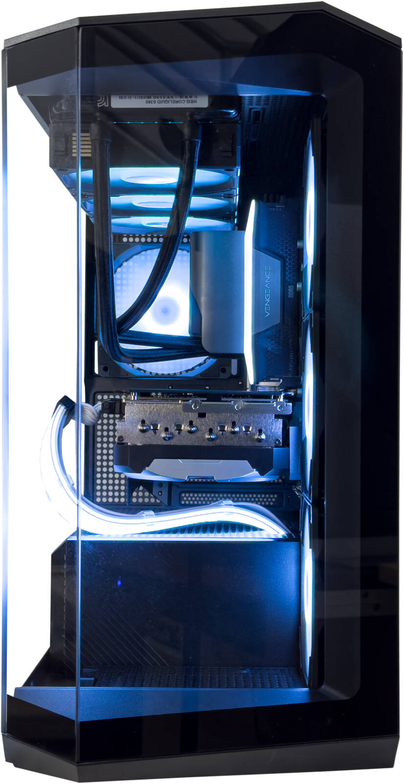 PROJECT ZERO Gaming PC - Intel Core i9-14900K 24 Cores 32 Threads, AMD Radeon RX 6900 XT 16GB, 32GB DDR5 RAM 6400MHz, 1TB SSD Gen 4, 1000W 80 PLUS Gold PSU, 360mm Liquid Cooler, Wi-Fi + BT