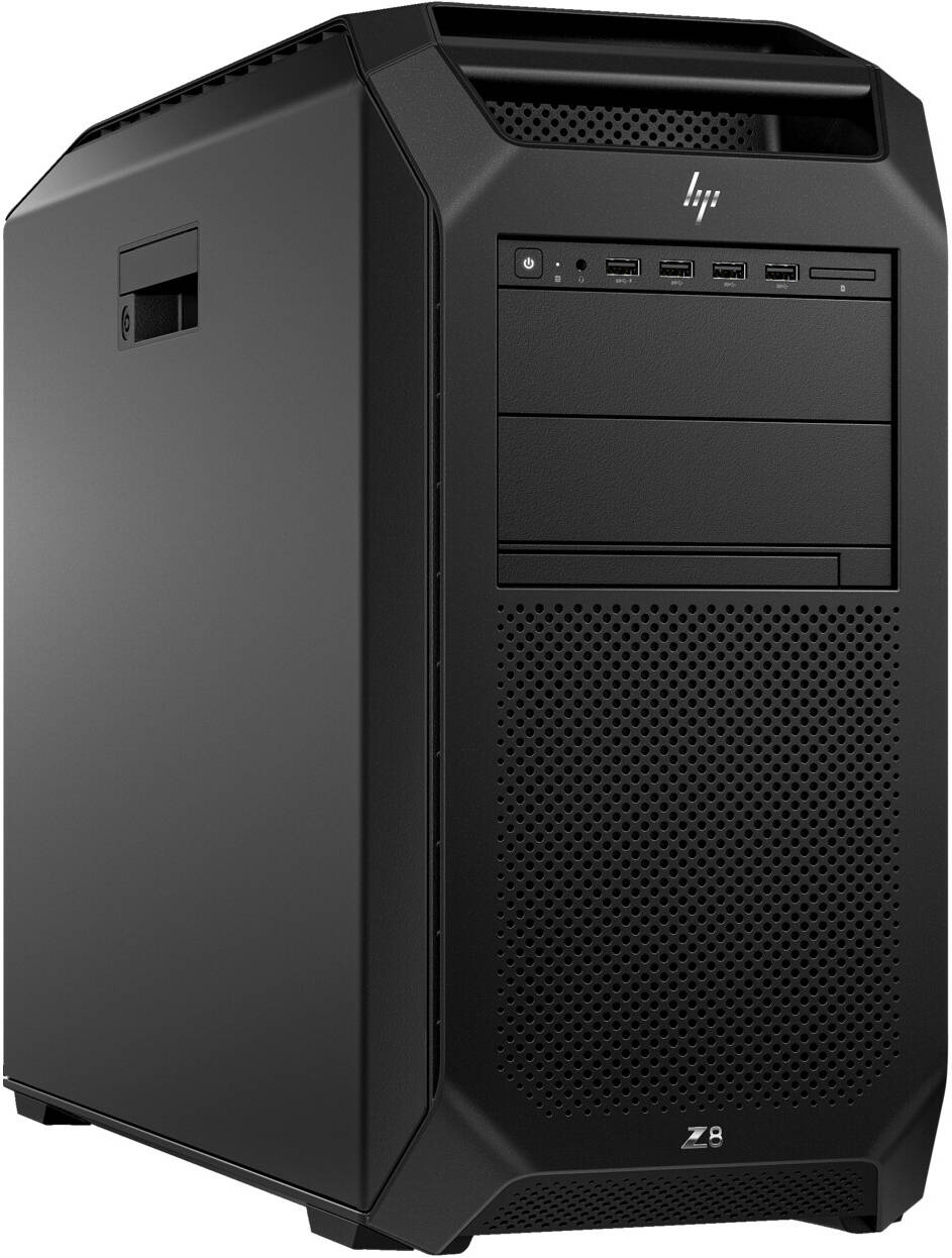 HP Z8 G5 Workstation Desktop PC, Intel Xeon Silver 4410Y, 16GB DDR5 RAM, 1TB PCIe SSD, SATA Super Multi DVD, RTX A2000 ADA 16GB GDDR6, USB 320K K/B Wired 320M Mouse, Win11 Pro, Black | Z8 G5