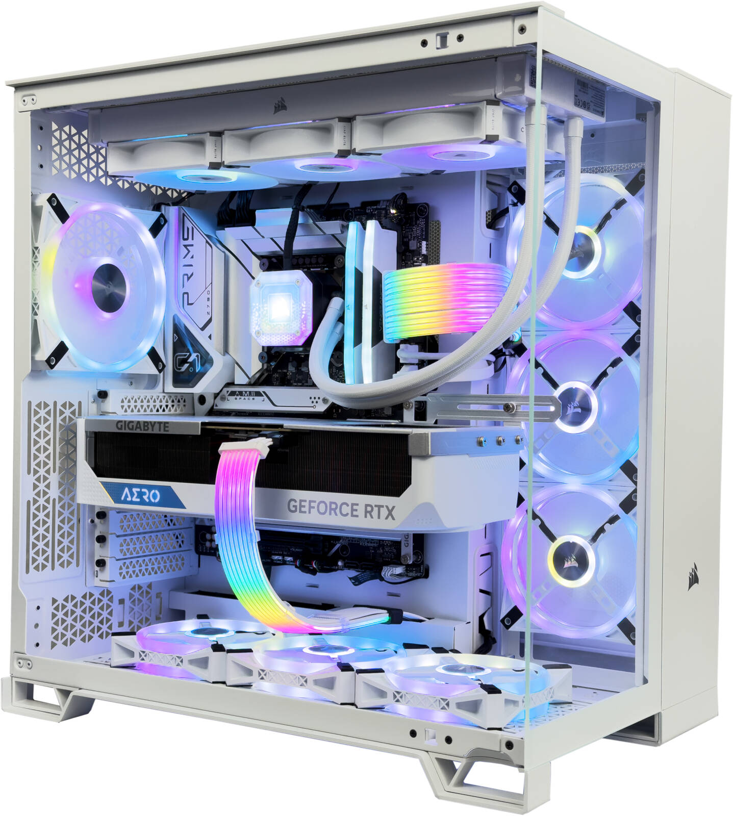 Oceanic Gaming PC - Intel Core i9-14900KF 24 Cores 32 Threads, NVIDIA RTX 4090 OC 24GB, 32GB DDR5 RAM 5600MHz, 2TB SSD Gen 4, 1000W 80 Plus Gold PSU, 360mm Liquid Cooler, Wi-Fi + BT