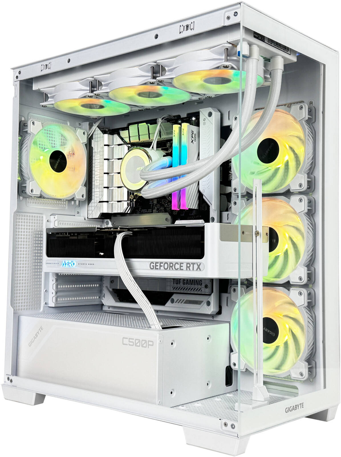 Fury R7 Gaming PC - Intel Core i7-14700KF 20 Cores 28 Threads, AMD Radeon RX 6900 XT 16GB, 32GB DDR5 RAM 6400MHz, 1TB SSD Gen 4, 850W 80 PLUS Gold PSU, 240mm Liquid Cooler