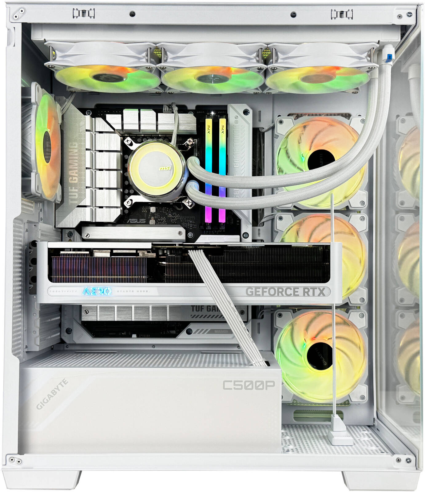 Fury R7 Gaming PC - Intel Core i7-14700KF 20 Cores 28 Threads, AMD Radeon RX 6900 XT 16GB, 32GB DDR5 RAM 6400MHz, 1TB SSD Gen 4, 850W 80 PLUS Gold PSU, 240mm Liquid Cooler