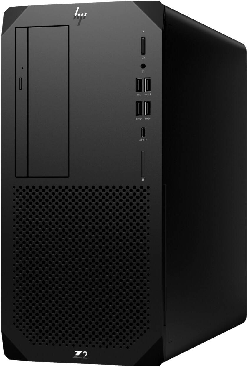 HP Z2 G9 Tower Workstation Desktop PC, Intel Core i7-14700K, 32GB DDR5 RAM, 2TB SSD + 1TB 3.5" HDD, NVIDIA T1000 8GB Graphics, HP USB 320K KB + Wired 320M Mouse, Win 11 Pro, Black | HP Z2-G9-32