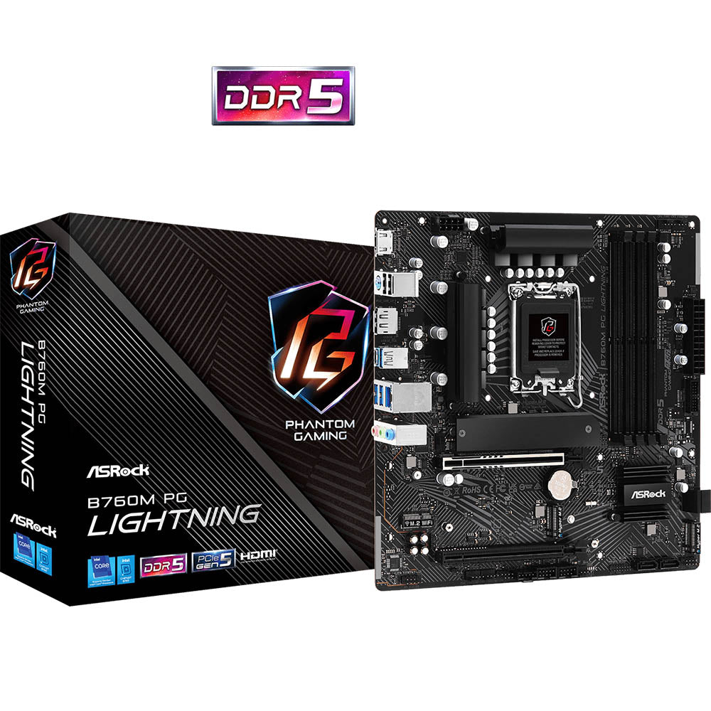 ASRock B760M PG Lightning D5 mATX