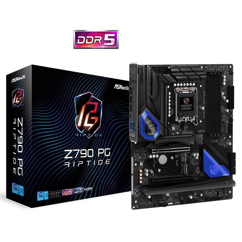 ASRock Z790 PG Riptide D5 ATX Motherboard – Unleash Next-Gen Gaming with DDR5 and PCIe 5.0