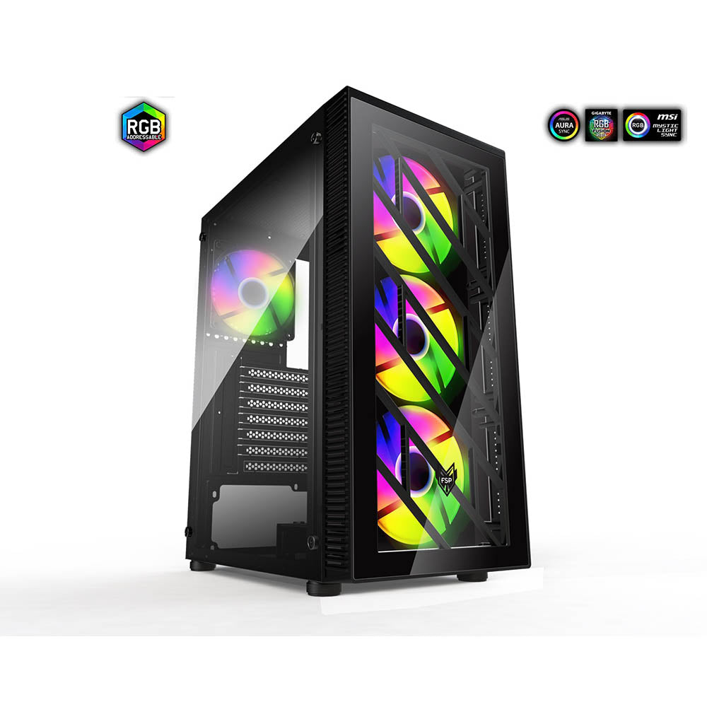 CMT192A ATX ARGB Case – Stylish, Customizable RGB Lighting with Advanced Cooling