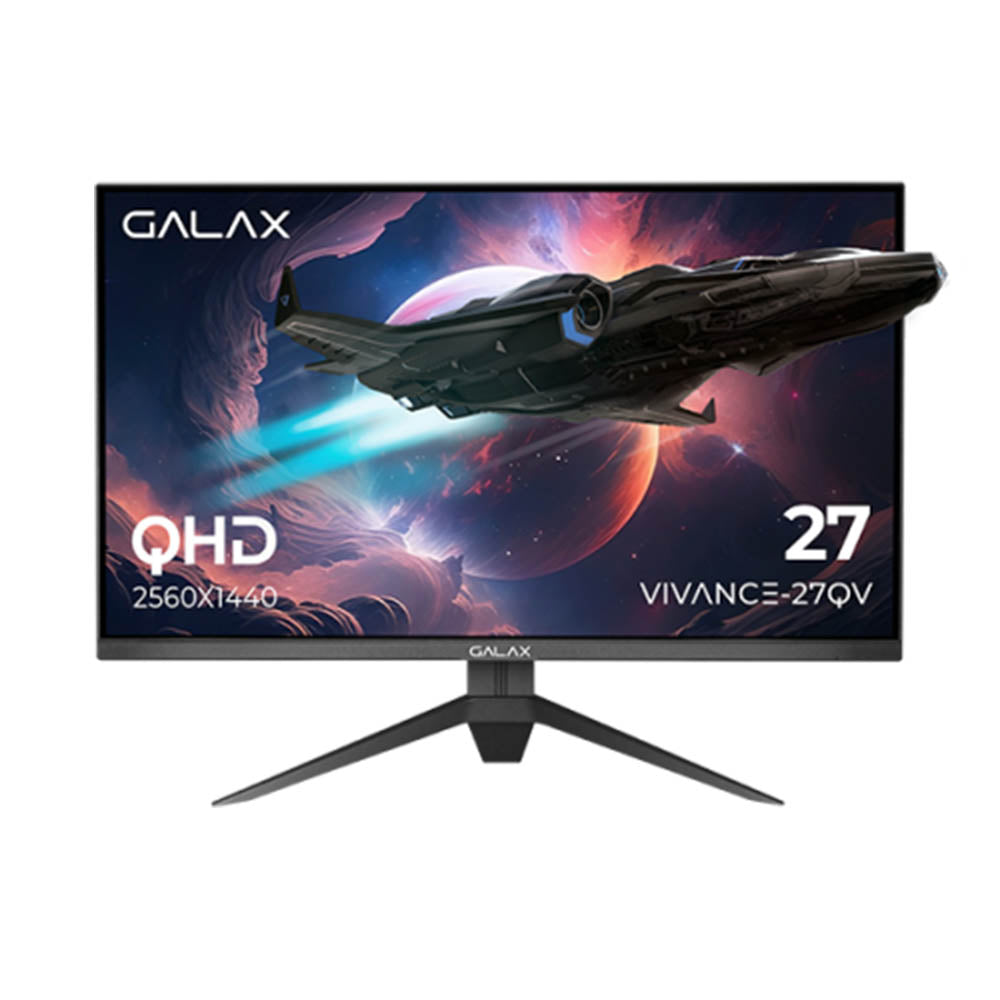 Galax Vivance-27QV Gaming Monitor, 27" QHD Fast VA Display, 165Hz Refresh Rate, 1ms MPRT Response Time