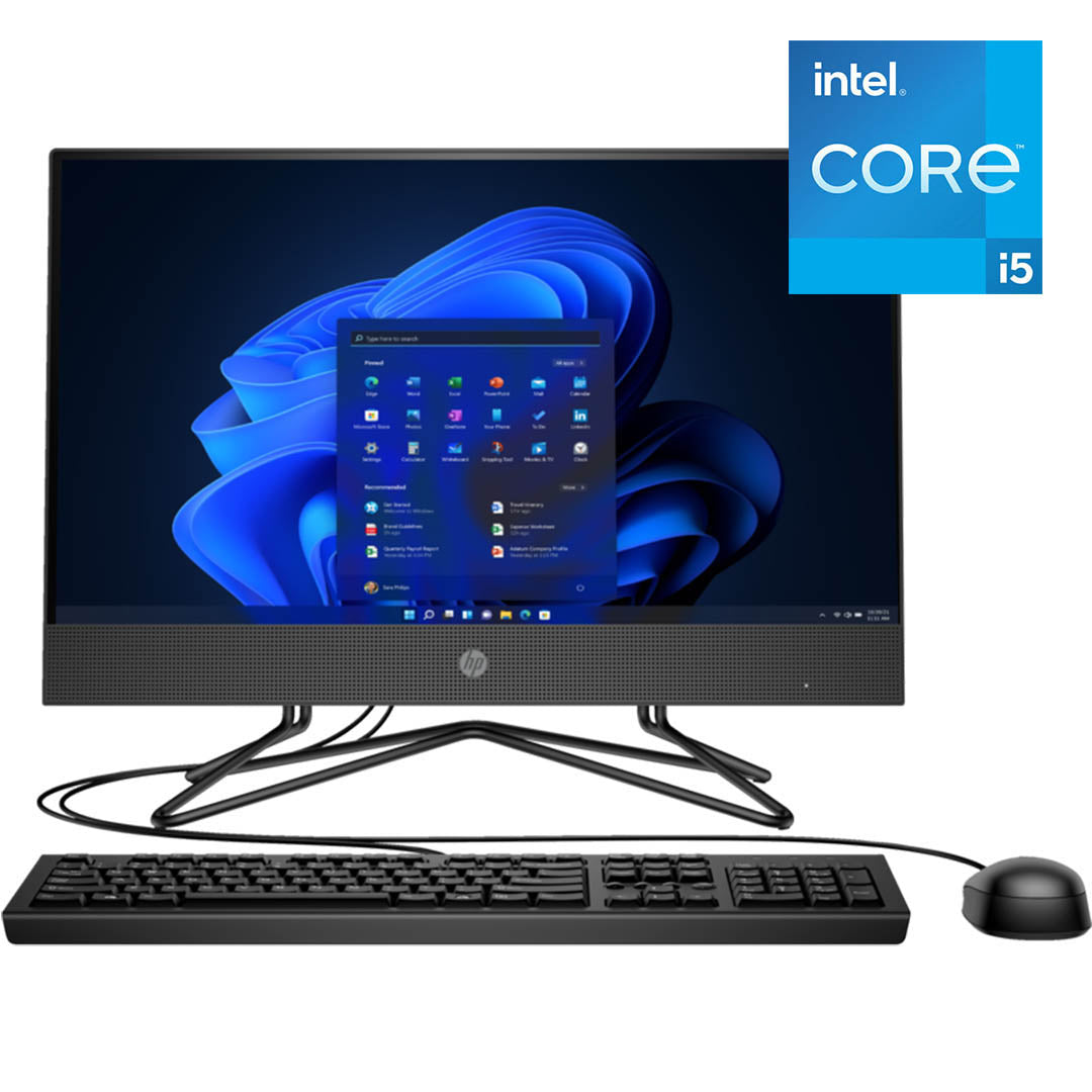 HP 200 G4 All-in-One PC 21.5" - Intel i3/i5, 4GB/8GB RAM, 1TB HDD, Integrated UHD Graphics, DOS