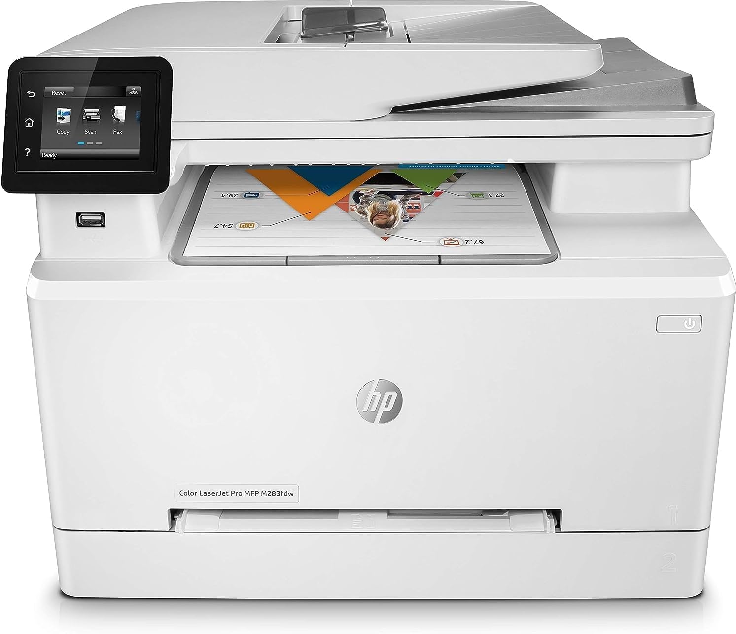 HP Color LaserJet Pro MFP M283fdw – Wireless, Multifunction Color Laser Printer with Fax