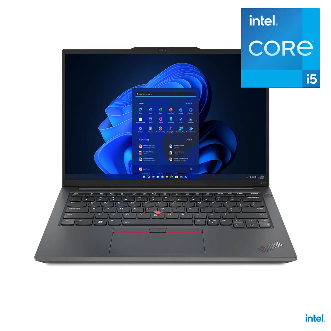 Lenovo ThinkPad E14 Laptop - Intel Core i5-1335U/i7-1355U, 8GB DDR4 RAM, 512GB SSD, NVIDIA MX550 2GB Graphics, 14