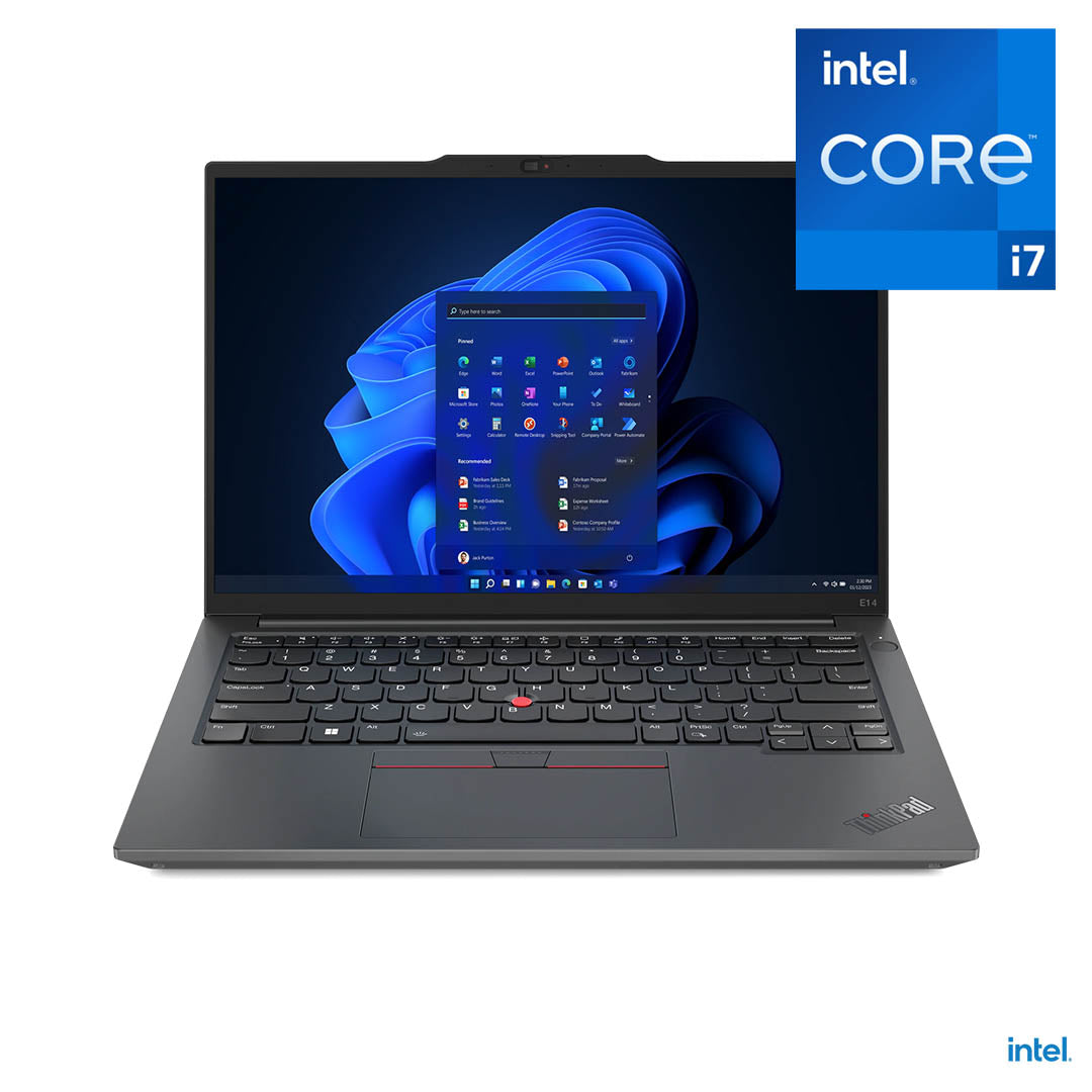 Lenovo ThinkPad E14 Laptop - Intel Core i5-1335U/i7-1355U, 8GB DDR4 RAM, 512GB SSD, NVIDIA MX550 2GB Graphics, 14