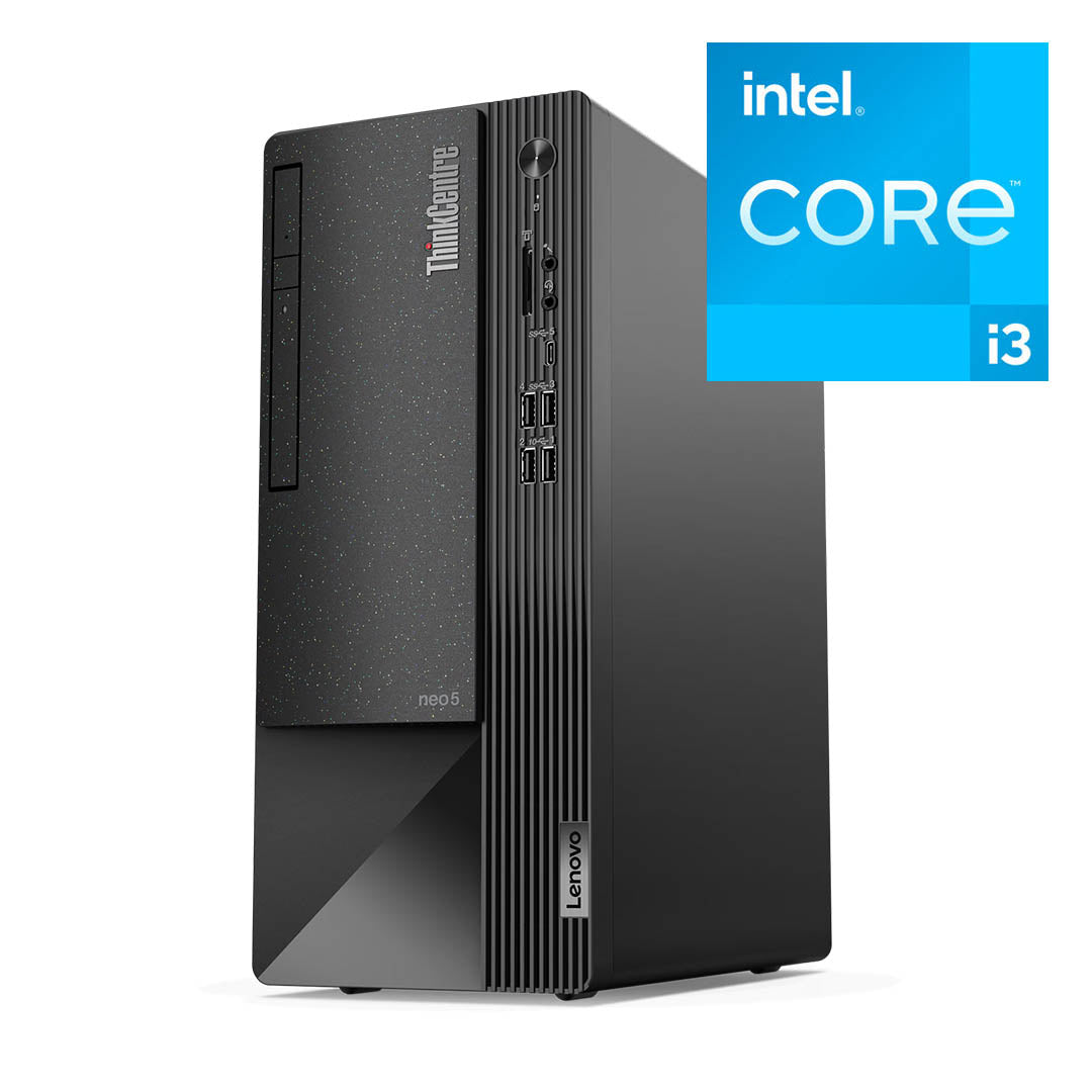 Lenovo Tower Neo 50t G3 Desktop - Intel Core i3/i5/i7, 4GB DDR4 RAM, 1TB HDD, Integrated Graphics, No OS, 1-Year Warranty