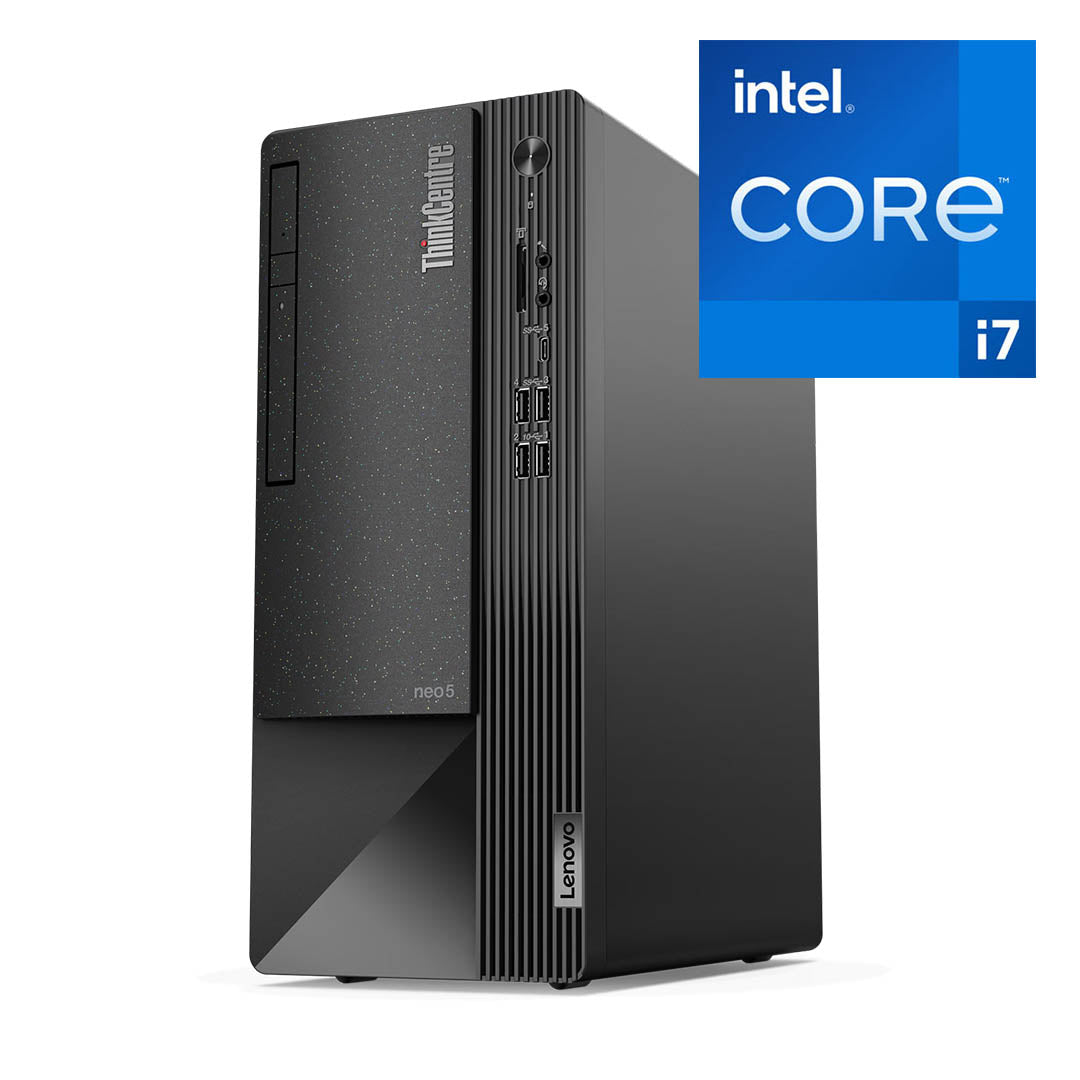 Lenovo Tower Neo 50t G3 Desktop - Intel Core i3/i5/i7, 4GB DDR4 RAM, 1TB HDD, Integrated Graphics, No OS, 1-Year Warranty