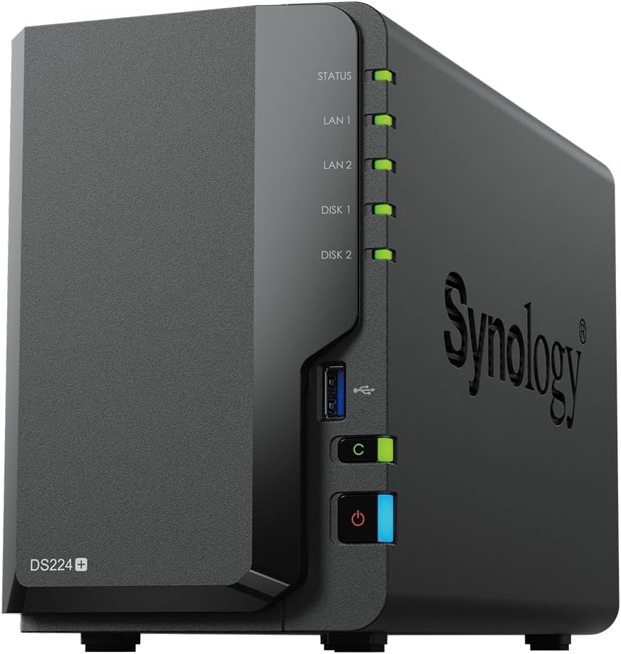 Synology DiskStation DS224+ (2 Bay ) Desktop NAS - Black