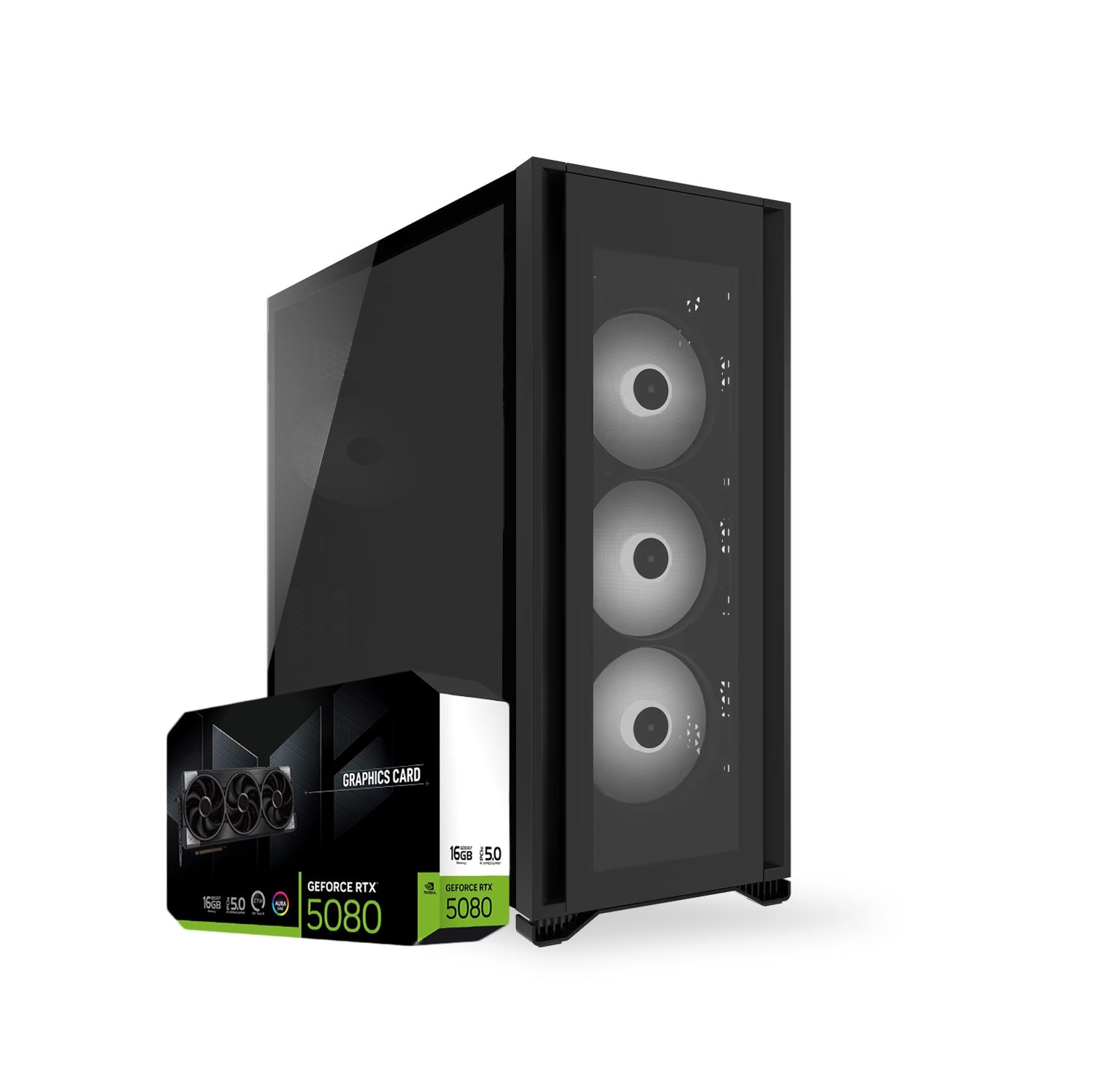 First Wave SwiftFire Workstation PC – 3D Design & Animation Edition – AMD Ryzen 9-9900X, RTX 5080 16GB Graphics, DDR5 RAM, 2TB SSD (1TB NVMe+1TB SATA), WiFi, Windows 11 Pro, 2Y Warranty