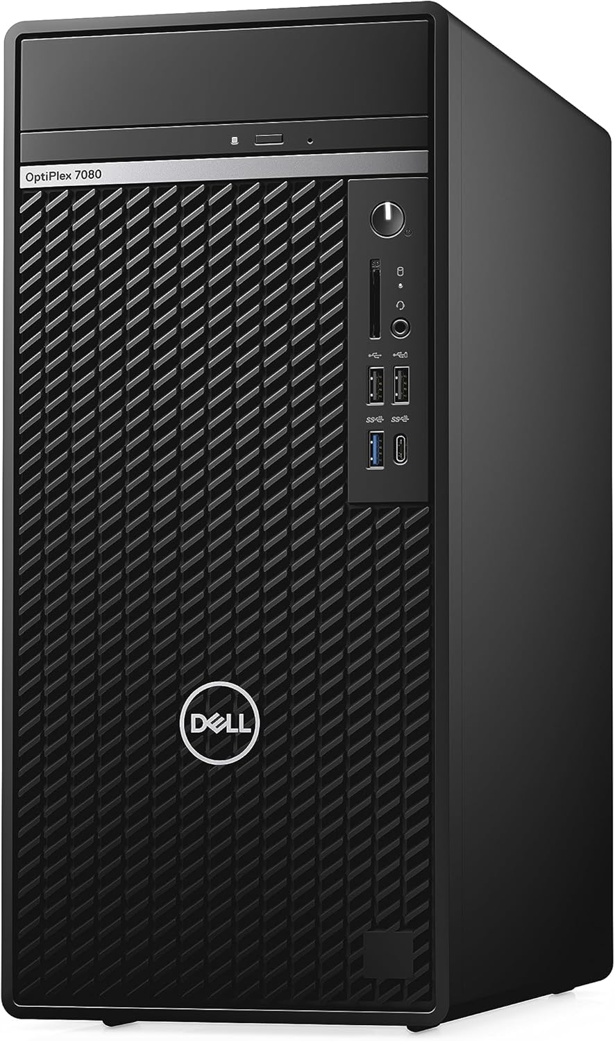 Dell 7010 Tower Desktop PC | 13th Generation Intel Core i7-13700 | 32GB DDR4 | 1TB HDD + 256GB SSD | 4GB Dedicated Graphic Card | Windows 11 Pro 64-bits