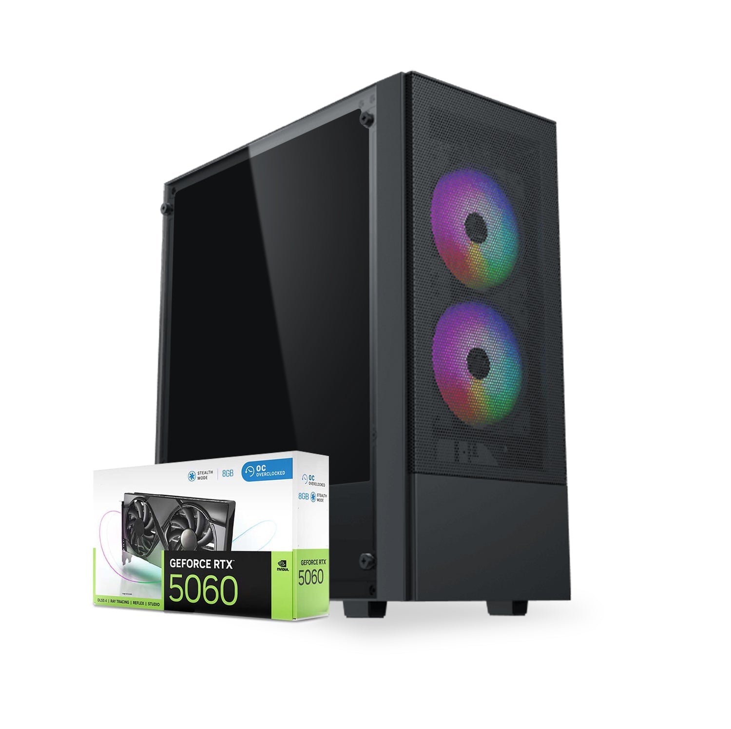 First Wave BuildStation Workstation PC – Content Creation Edition – Intel Core i7-14700KF, RTX 5060 Graphics, DDR5 RAM, 2TB (1TB NVMe SSD+1TB SATA), WiFi, Windows 11 Pro, 2 Years Warranty