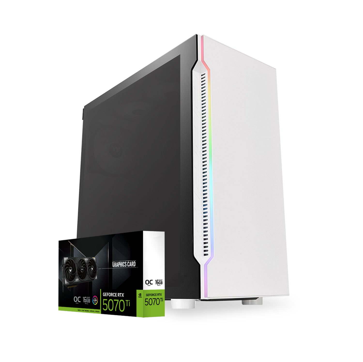 First Wave Elementa Workstation PC–Design & Engineering Edition – AMD Ryzen 9-9900X, RTX 5070 Ti 16GB Graphics DDR5 RAM, 2TB SSD (1TB NVMe SSD+1TB SATA), WiFi, Windows 11 Pro, 2Y Warranty