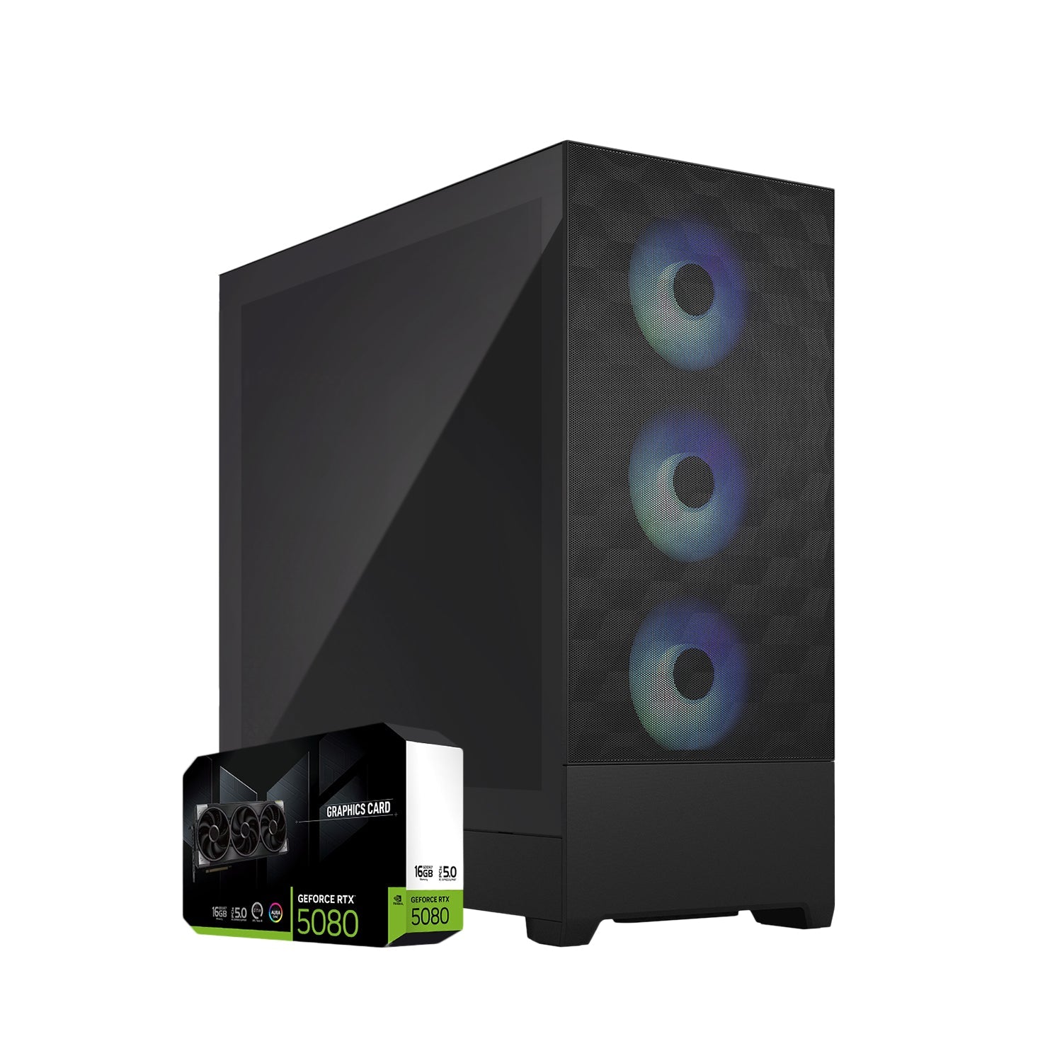 First Wave LunarCore Workstation PC – Rendering Edition – Intel® Core™ Ultra 9 285K, RTX 5080 16GB Graphics, DDR5 RAM, 2TB SSD (1TB NVMe SSD+1TB SATA), WiFi, Windows 11 Pro, 2Y Warranty