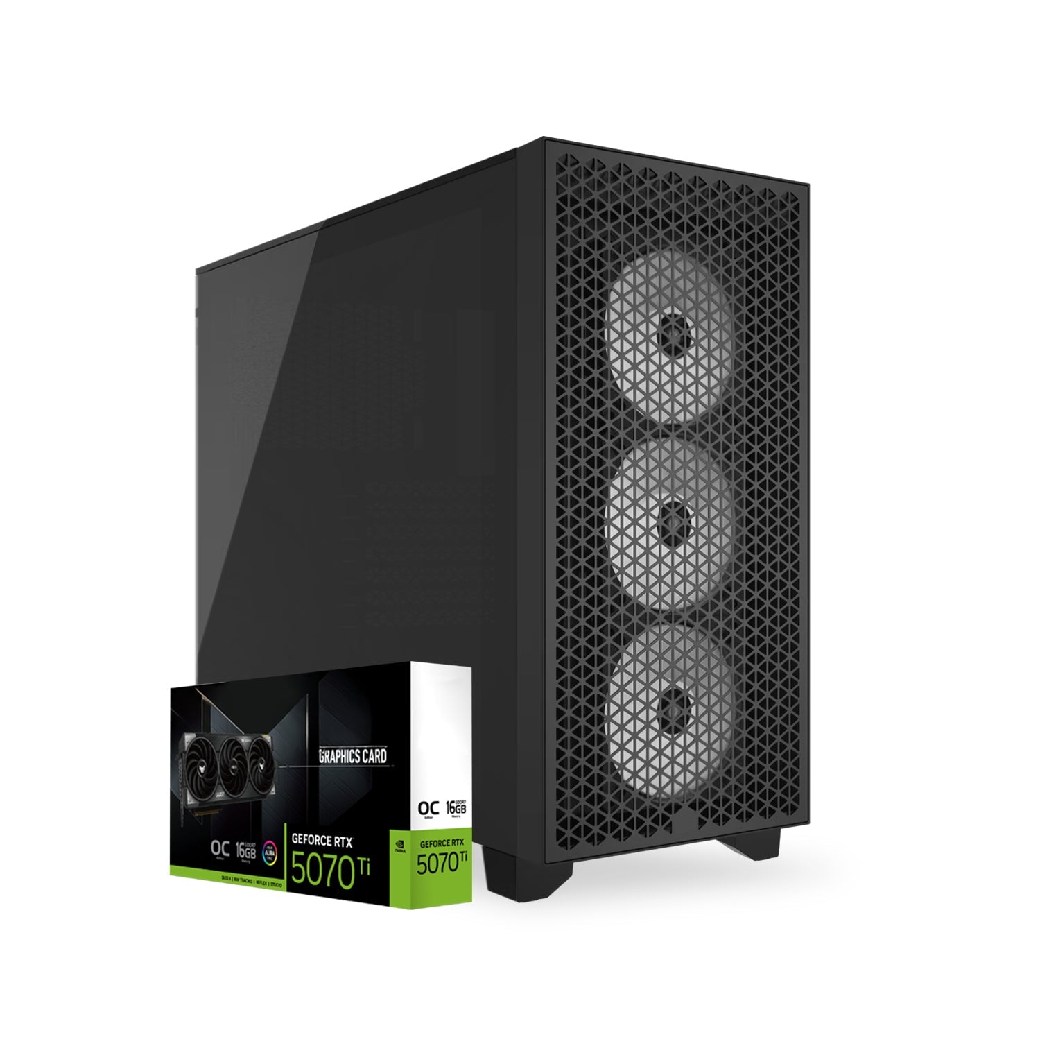 First Wave Odin X9 Workstation PC – 3D Design & Animation Edition – AMD Ryzen 9 9900X, RTX 5070 Ti Graphics, DDR5 RAM, 2TB SSD (1TB NVMe SSD+1TB SATA), WiFi, Windows 11 Pro, 2Y Warranty