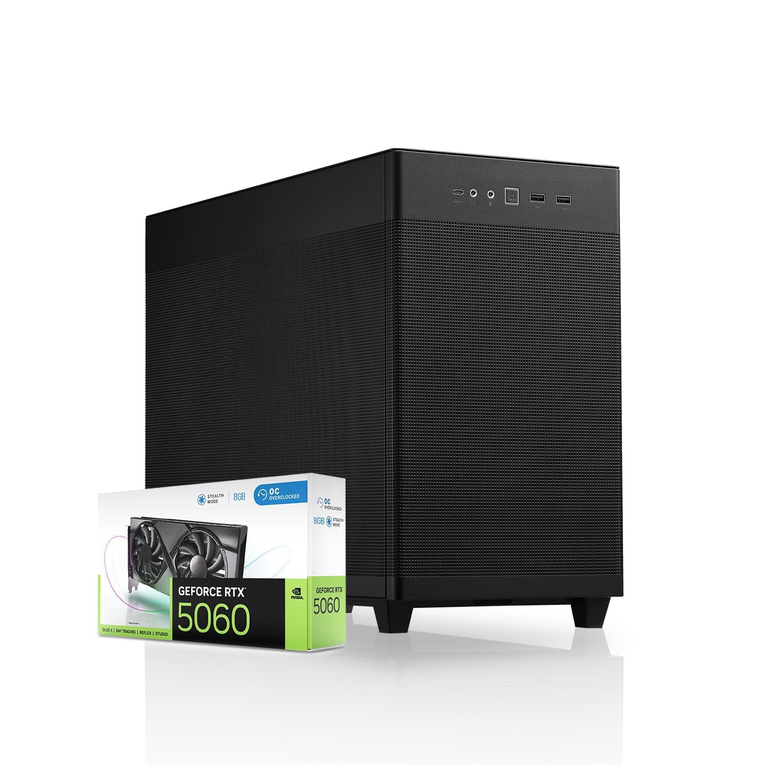 First Wave Lumina 7 Workstation PC – Post Production Edition – Intel Ultra 7 265KF, RTX 5060 8GB Graphics, DDR5 RAM, 2TB SSD (1TB NVMe Gen4 + 1TB SATA), WiFi, Liquid Cooling, Windows 11 Pro, 2Y Warranty